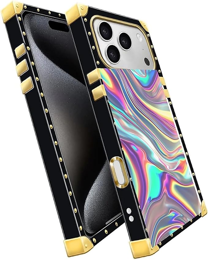 for iPhone 17 Pro Max Case Luxury Golden Decoration - Image 3