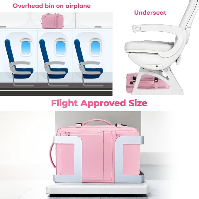 Rcrirth Travel Backpack for Women | Expandable Carry On Backpack - Image 5