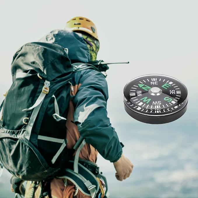 5 Pack Mini Pocket Compass 25mm – Survival Button Compass - Image 6