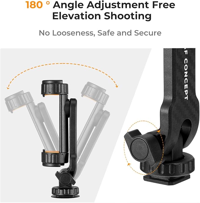 K&F CONCEPT Phone Tripod Mount, Universal Smartphone Adapter - Image 3