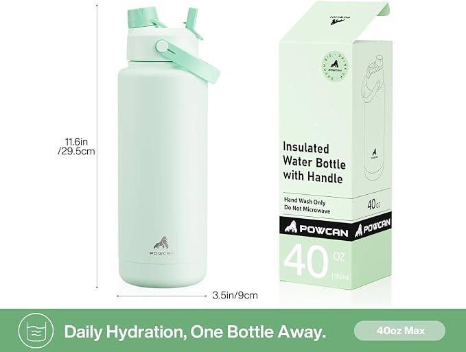 POWCAN 40 oz Insulated Water Bottle - Image 5