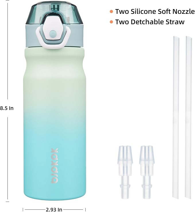 BJPKPK Insulated Water Bottle 18oz Stainless Steel Water Bottles - Image 4