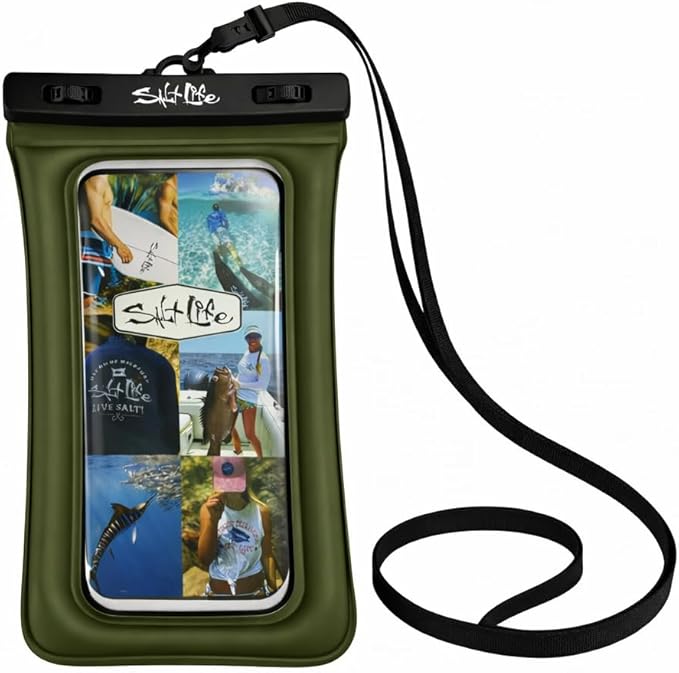 Salt Life Floating Waterproof Phone Case– IPX8 100% Waterproof Phone Case that by SaltLife