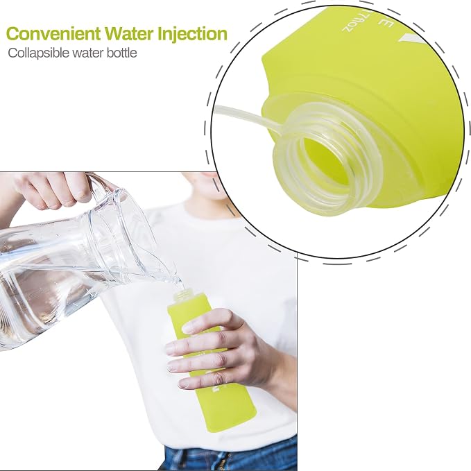 Soft Flask Running Bottles Collapsible Water Bottle Foldable - Image 5