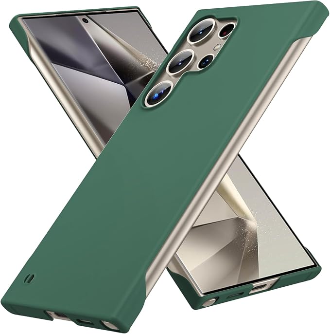 GRECAZO Slim Borderless for Samsung Galaxy S24 Ultra Phone Case 6.8" Ultra-Thin by GRECAZO