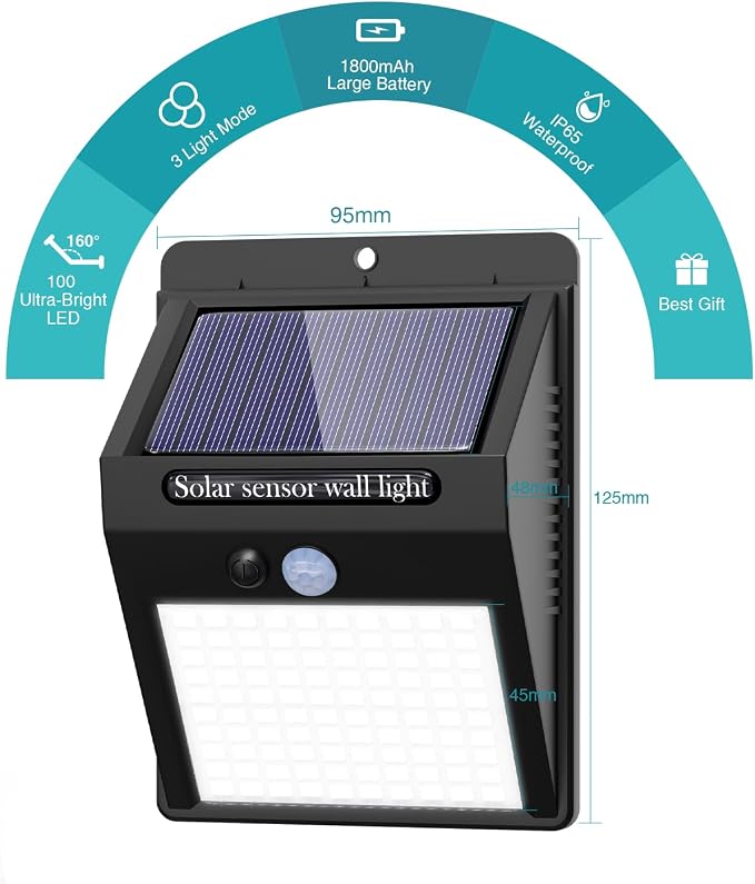 6 Pack Outdoor Solar Motion Lights - Image 2