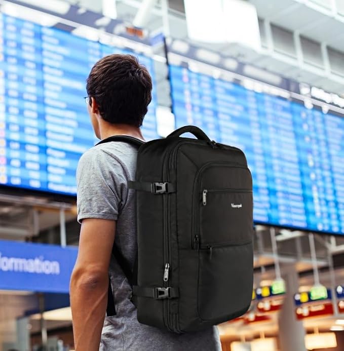 Vancropak Carry On Backpack, 40L Expandable Extra Large Travel Backpack - Image 9