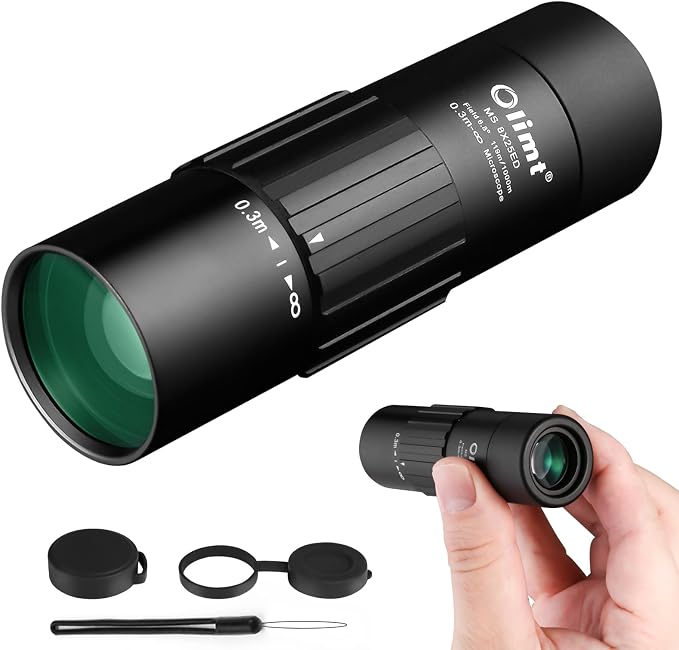 Olimt 8x25 Monocular Telescope, Mini Pocket Compact Small Size Portable by OLIMT