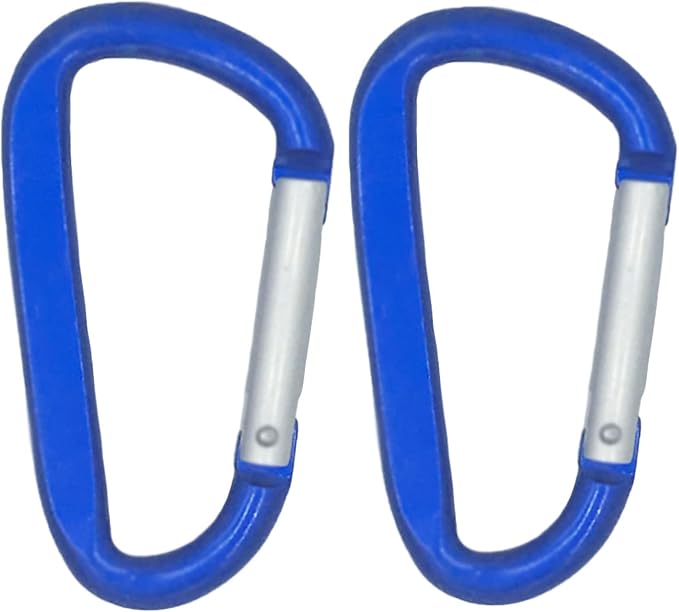 LESHIRY Large Carabiners Keychain 3" Aluminum D Shape Premium Durable D-Ring by LESHIRY