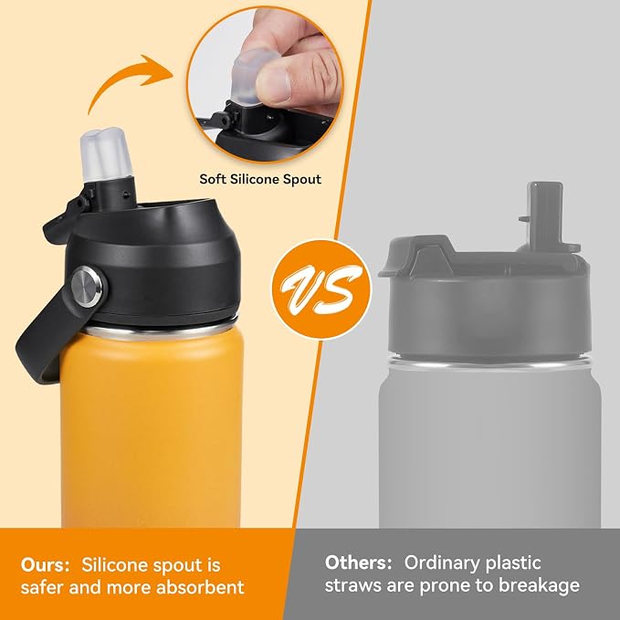 Fijinhom 24oz Insulated Stainless Steel Water Bottle, Wide Mouth Double Wall - Image 4