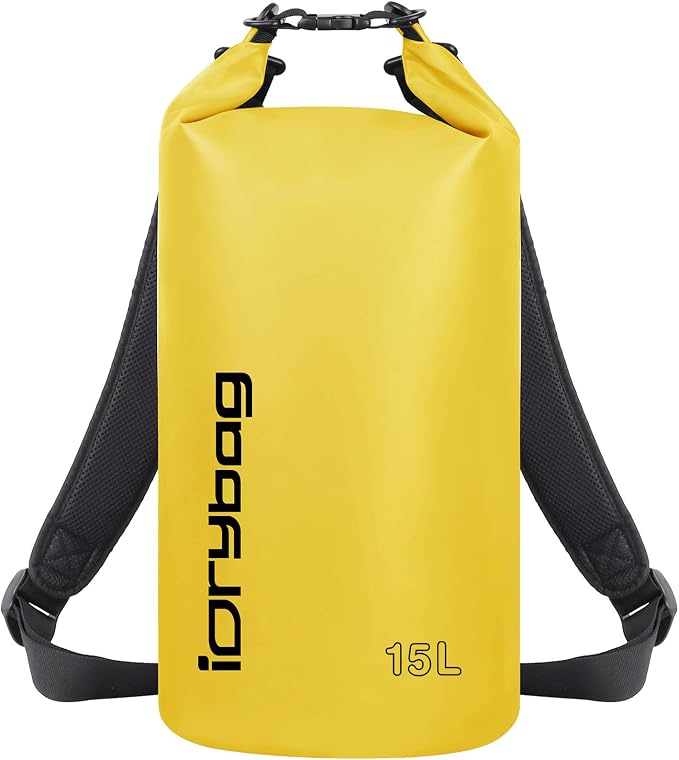 IDRYBAG Dry Bag for Kayaking Waterproof 2L/5L/10L/15L/20L, Small Dry Sack by iDrybag+