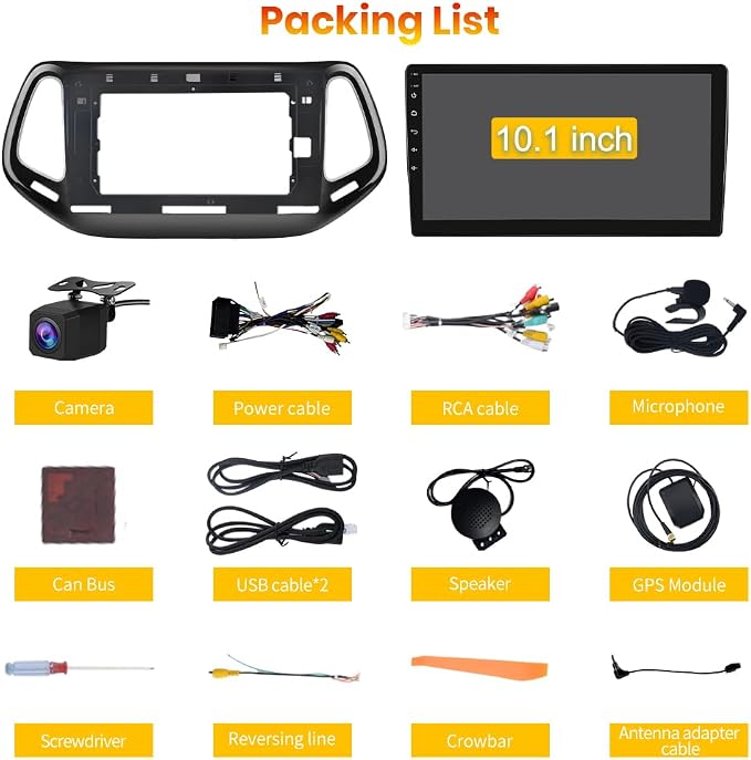 AWESAFE Android 13 Car Stereo for Jeep Compass 2017 2018 2019 2020, GPS - Image 8