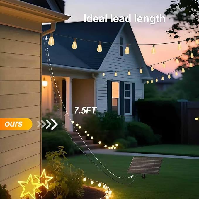 BLIATLUS 100FT Super Bright Solar String Lights Outdoor Waterproof - Image 5