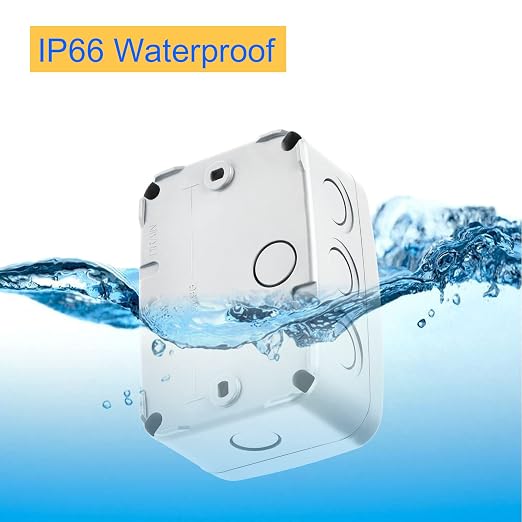 Outdoor Junction Box, Nineleaf White IP66 Weatherproof Electrical Project Boxes - Image 7