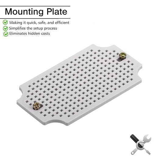 QILIPSU Junction Box with Mounting Plate 110x80x70mm - Image 2