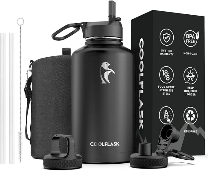 64 oz Water Bottle Insulated by Coolflask