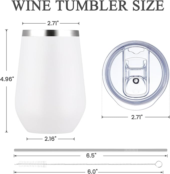 MEWAY Stemless 12oz Insulated Wine Tumbler - Image 6