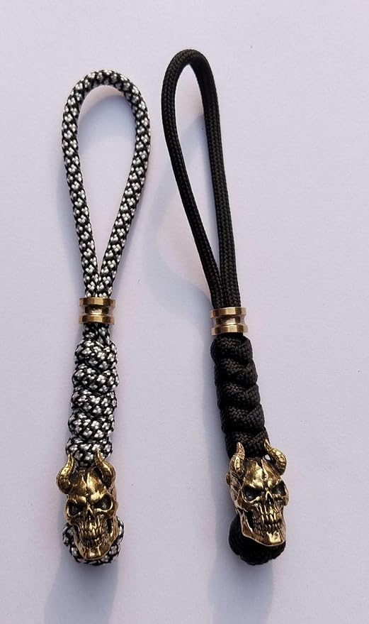 Knife Lanyards with Brass Beads, Paracord Lanyard, Tactical Lanyard - Image 2