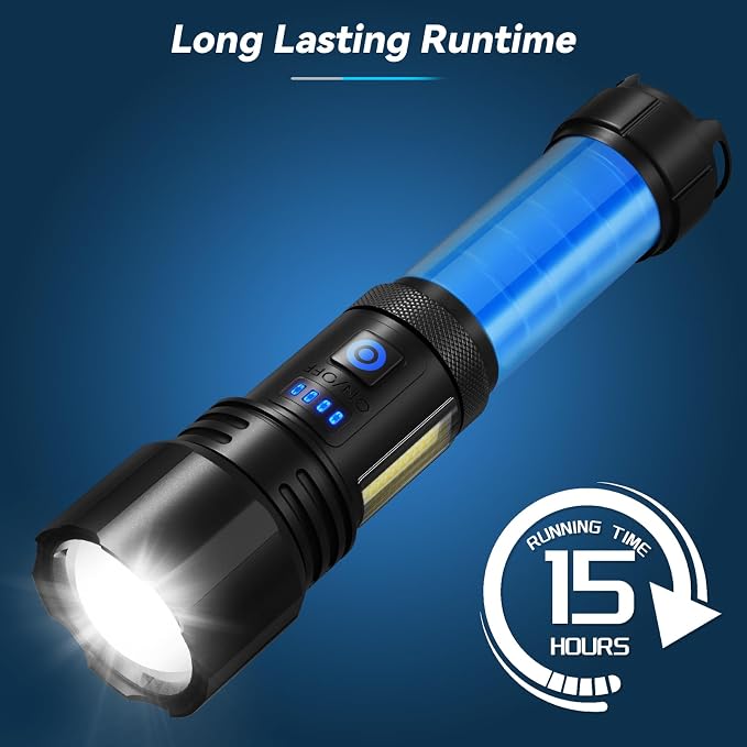 Flashlight Rechargeable Flashlights High Lumens, 000 LM Bright LED Flashlight - Image 4