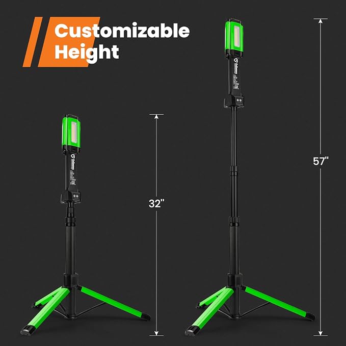 Rechargeable Work Light with Stand, GoGonova Cordless Work Light with Triple - Image 7