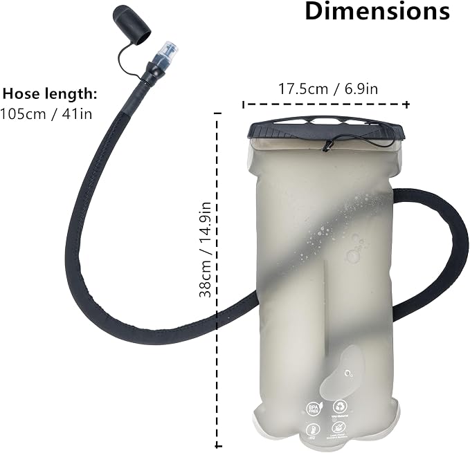 GLANC Hydration Bladder - 2L Water Bladder - Image 8