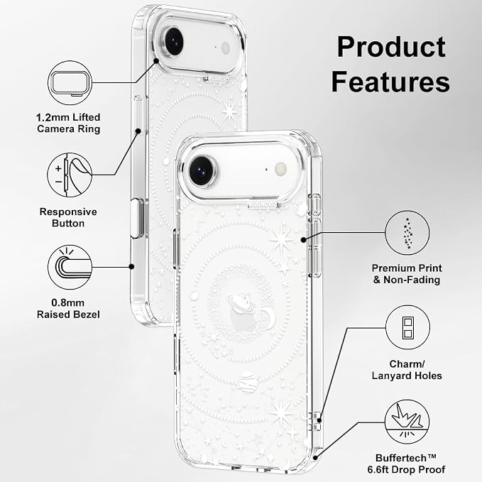 MOSNOVO for iPhone Air Case | Military Grade 6.6ft Drop Tested | Camera Control - Image 7