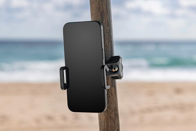 Beach Umbrella & Chair Phone Holder – Universal Clamp by MagnaGreatOutdoors