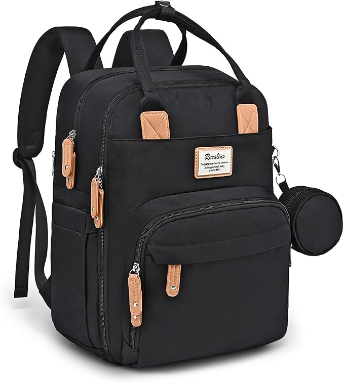 RUVALINO Diaper Bag Backpack, Large Capacity, Waterproof by RUVALINO