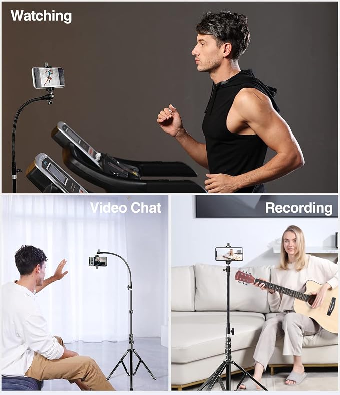 Elitehood 81" Tall Flexible Tripod Stand - Image 8