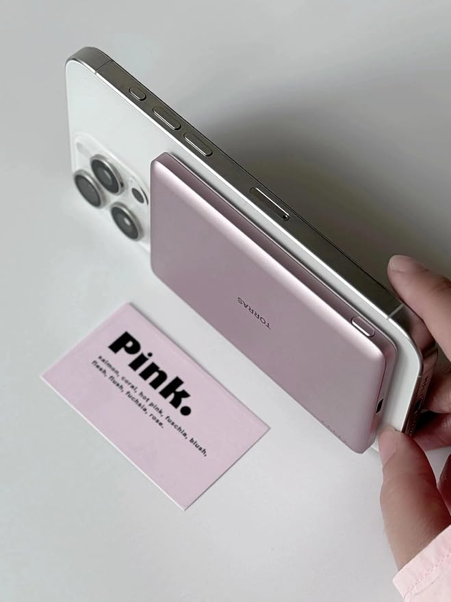 TORRAS MiniMag Power Bank, Ultra Slim 5, 000mAh Wireless Portable Charger - Image 3