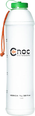 Cnoc Outdoors Vesica Collapsible Water Bottle 1 Liter Green, 42mm wide Mouth by CnocOutdoors