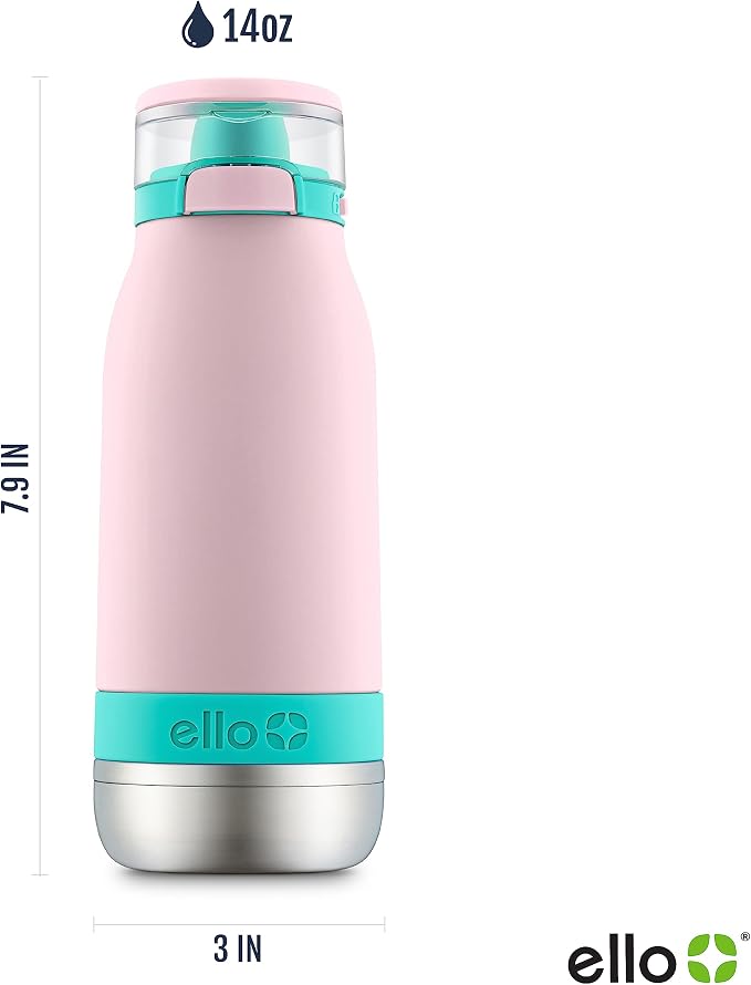 Ello Emma 14oz Vacuum Insulated Stainless Steel Kids Water Bottle - Image 4