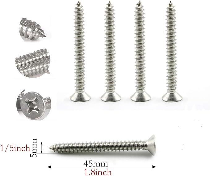 heyous 2 Set M8 Suspension Ceiling Wall Mount U Hook Anchor Hanger Stainless - Image 6