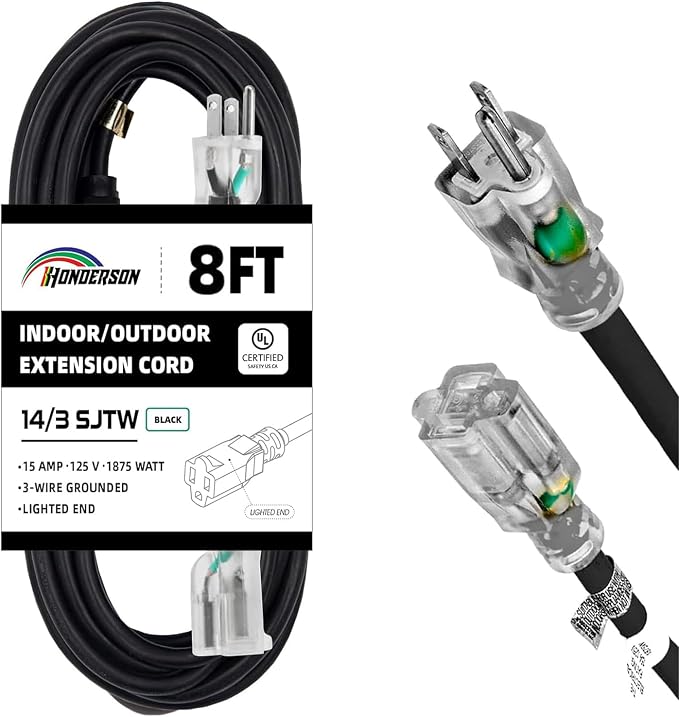 Indoor Outdoor Extension Cord Weatherproof by HONDERSON