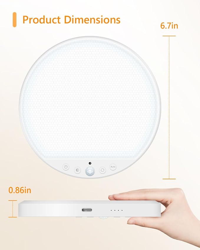 Rechargeable 6W Motion Sensor Ceiling Light Indoor, No Wiring & Magnetic - Image 9