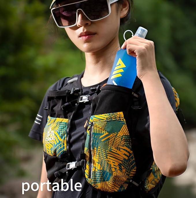 AONIJIE TPU Soft Flask Water Bottle Collapsible Running Flask - Image 5