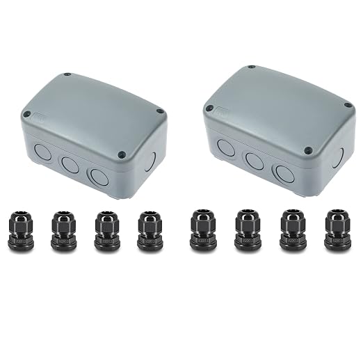 NineLeaf Outdoor Junction Box IP66 Waterproof Electrical Enclosure by NineLeaf