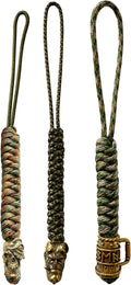 Handmade Lanyards with Brass Beads – Paracord 550 Survival Gear Leash by Unknown