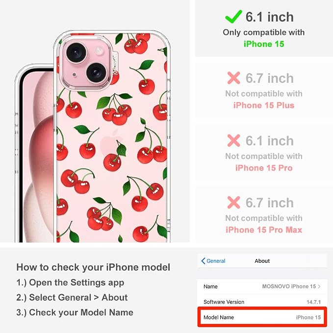 MOSNOVO Case for iPhone 15 - Image 2