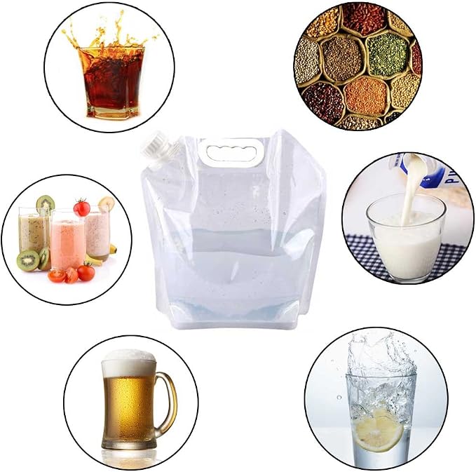 SUPANT Collapsible Emergency Water Jug Container Bag, BPA Free Plastic Water - Image 3