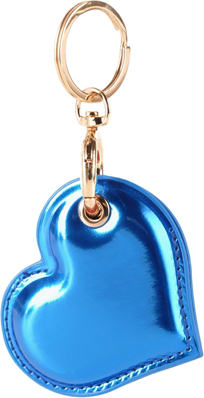 Leather Charm Keychain Holder Case Compatible by BORKUANA