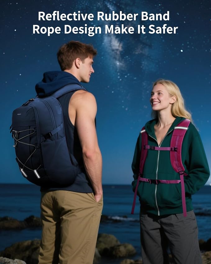 ECOHUB Hiking Backpack 30L Travel Backpack Lightweight Casual Daypack Water - Image 6