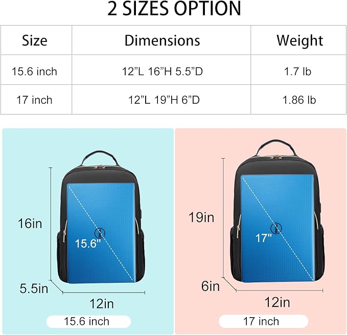 LOVEVOOK Laptop Backpack Purse for Women, Work Travel Computer Bags, Quilted - Image 5