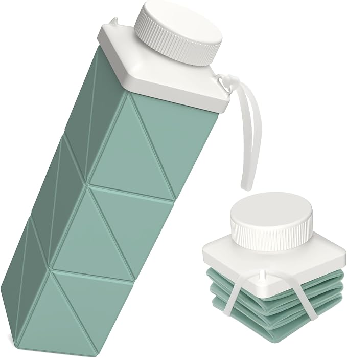 BEAUTAIL Collapsible Water Bottles 24.3oz, Foldable Travel Water Bottle by BEAUTAIL