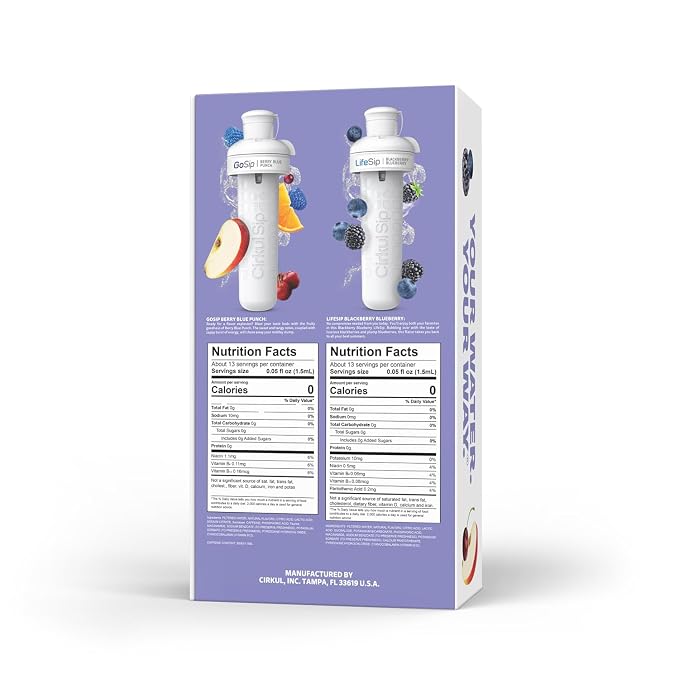 Cirkul 32oz. Matte Periwinkle Stainless Steel Water Bottle Starter Kit - Image 2