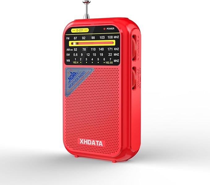 XHDATA D221 NOAA Weather Radio Portable AM FM Shortwave Radio Receiver by XHDATARADIO