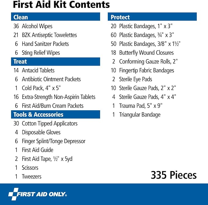 First Aid Only 91247 OSHA-Compliant First Aid Kit, All-Purpose 100-Person - Image 3