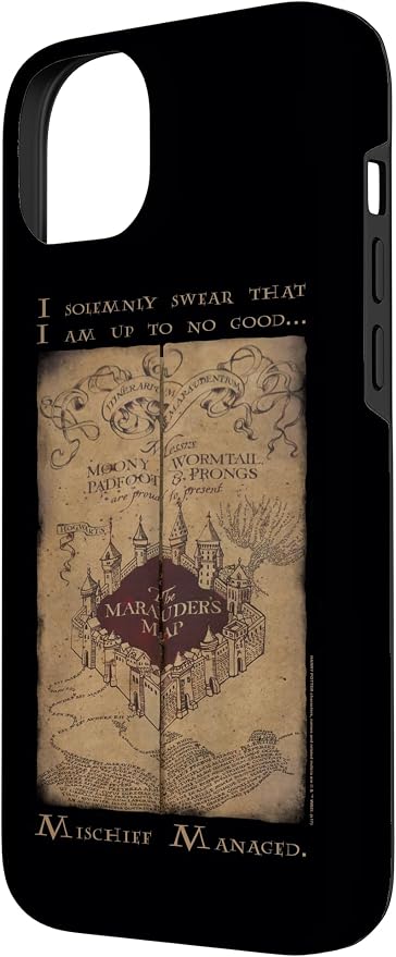 iPhone 14 Plus Harry Potter Marauder's Map Words Case - Image 2