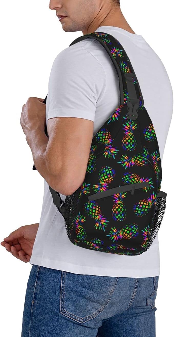 Sling Backpack For Men Hiking Daypack Crossbody Shoulder Bag Travel Chest Pack - Image 4