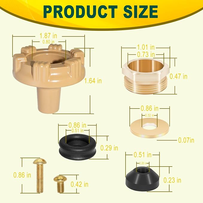 RK-14MH Outside Faucet Repair Kit Metal Handle Compatible - Image 8